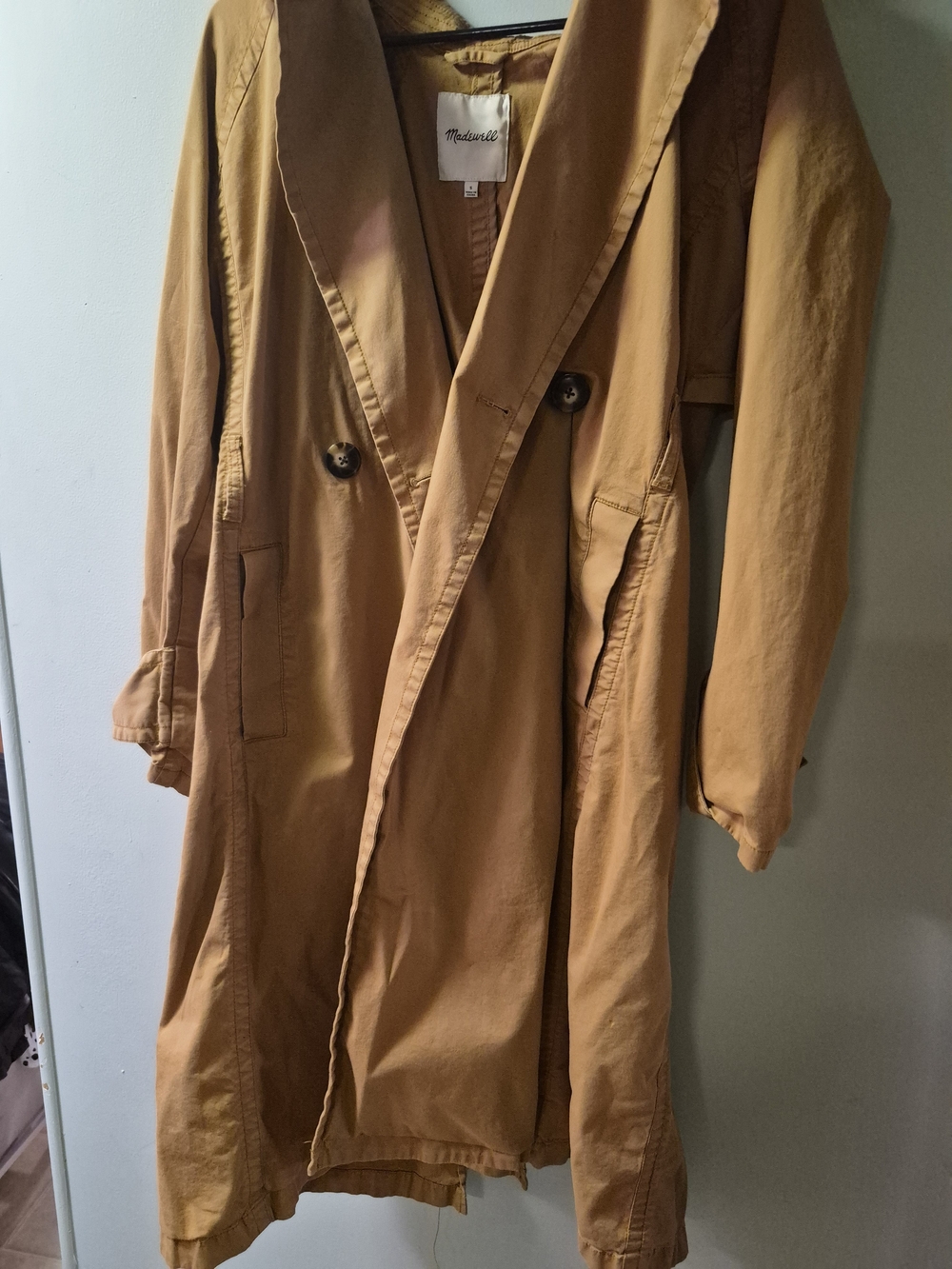 Madewell Women's Tan Trench Coat